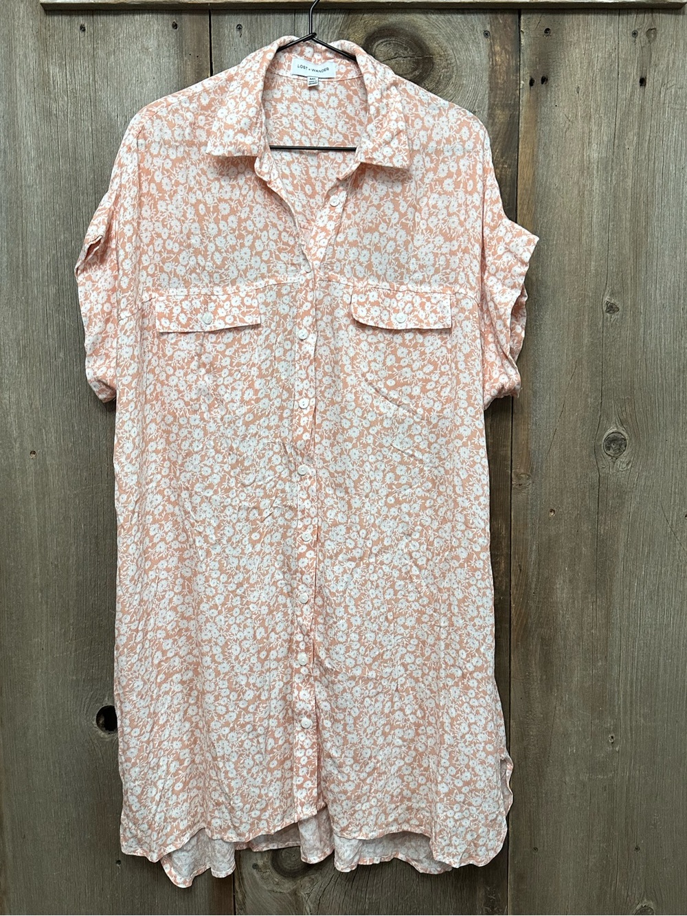 Beachly x Lost + Wander Seascape Cover Up Dress in Bloom Print Size M/L